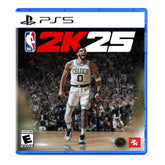 Video game cover for NBA 2K25 on PS5 with a basketball player and crowd in the background.